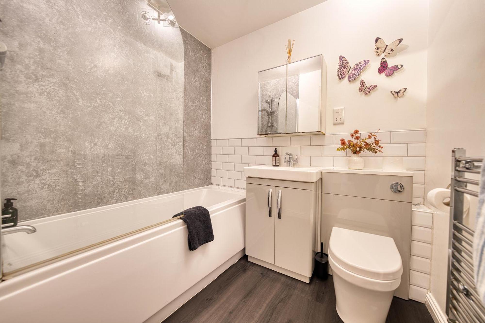 Apartament Modern 2 Bed Flat With Free Parking Glasgow Zewnętrze zdjęcie